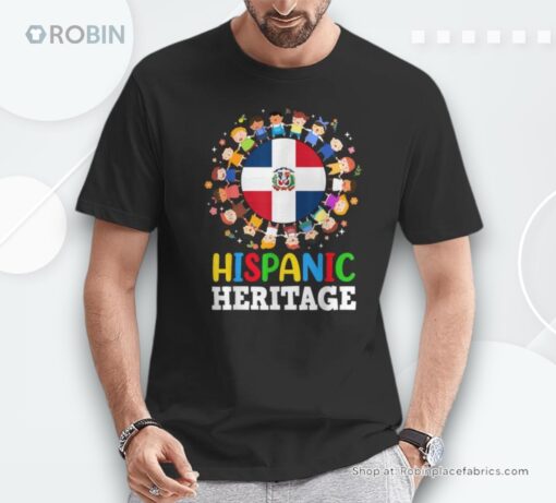 Hispanic Heritage Dominican Republic Flag Dominican Boy Girl Shirt