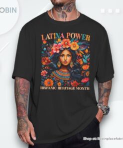 Hispanic Heritage Latina Power Flowers Girls Shirt Hispanic Heritage Latina Power Flowers Girls Shirt