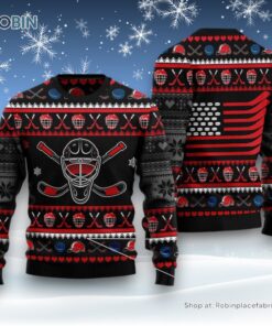 Hockey Puck Christmas Ugly Christmas Sweater