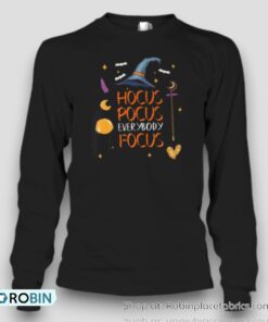 Hocus Pocus Everybody Focus Magic Hat And Wand Unisex Shirt