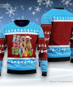 Hohoho German Shepherd Ugly Christmas Sweater Hohoho German Shepherd Ugly Christmas Sweater