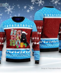 Hohoho Scottish Terrier Ugly Christmas Sweater