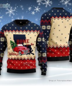 Home For The Holidays Louisiana Ugly Christmas Sweater