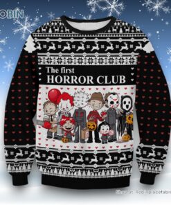Horror Club Ugly Sweater and Sweatshirt