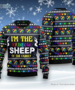 I Am The Rainbow Sheep Of Family Ugly Christmas Sweatshirt, Sweater