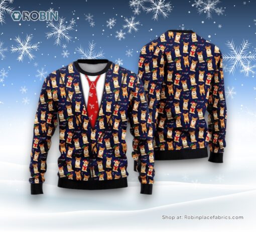 I Love Corgis Christmas Ugly Christmas Sweater, Christmas Gift For Dog Love
