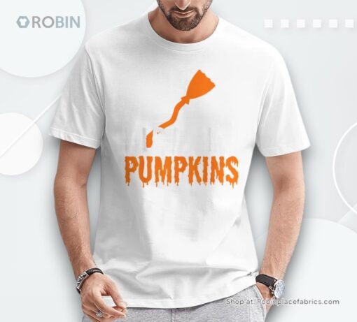 I Love His Broomstick I Love Her Pumpkins Halloween Couples Shirt