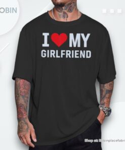 I Love My Girlfriend Gf Heart My Girlfriend Couple Gf Shirt