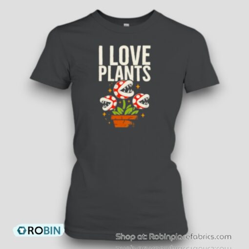 I Love Plants Super Mario Piranha Plant Unisex Shirt