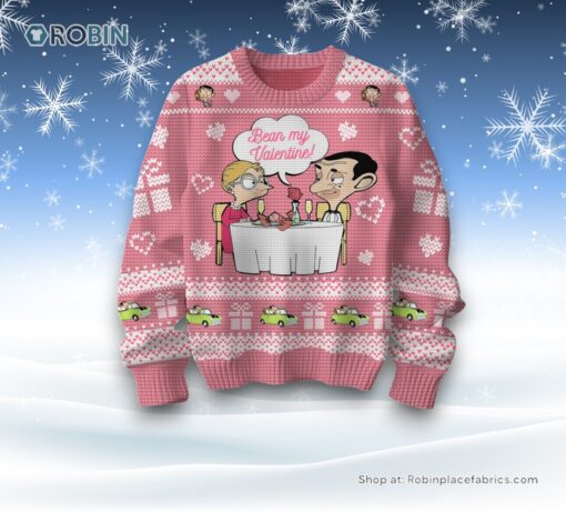 I Love You Like Mr Bean Loves Teddy Bean My Valentine Sweater and Sweatshirt