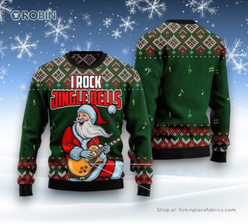 I Rock Jingle Bells Ugly Christmas Sweatshirt, Sweater