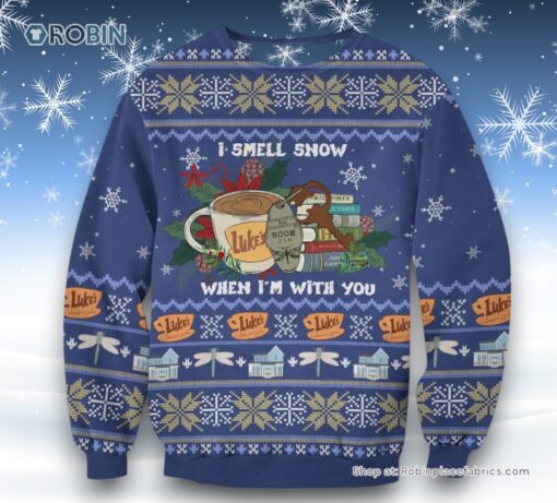 I Smell Snow Then I’m With You Luke’s Gilmore Girls Sweater and Sweatshirt Christmas