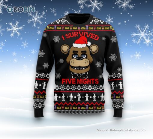 I Survived Five Nights At Freddy’s Christmas Sweater and Sweatshirt