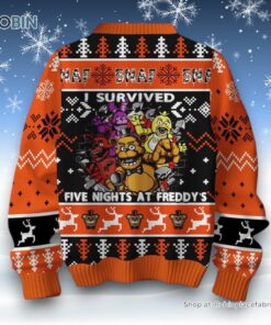 I Survived Five Nights At Freedy’s Ugly Sweater and Sweatshirt
