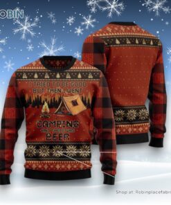 I Tried To Be Good But Then I Went Camping Ugly Christmas Sweater