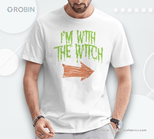 Im With The Witch Husband Halloween Costume Couple Men Shirt