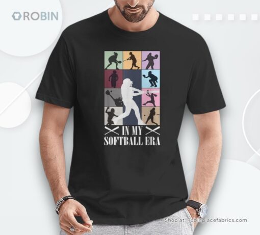 In My Softball Era Softball Girl Player Lover Shirt