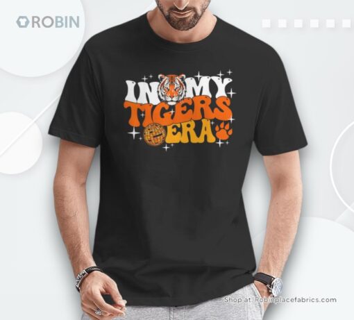 In My Tigers Era Back To School Mascot Spirit Game Groovy Shirt