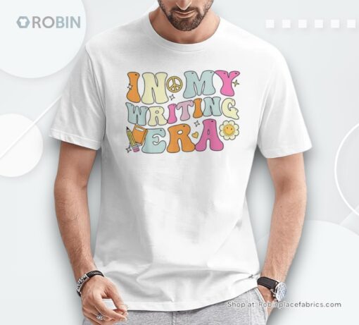 In My Writing Era Groovy Writer Shirt