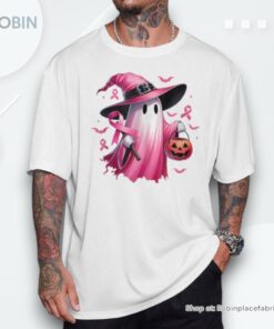 In October We Wear Pink Breast Cancer Awareness Halloween Shirt In October We Wear Pink Breast Cancer Awareness Halloween Shirt