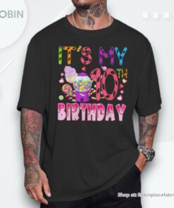 Its My 10Th Birthday Candy Candyland Birthday Girl 10 Year Shirt