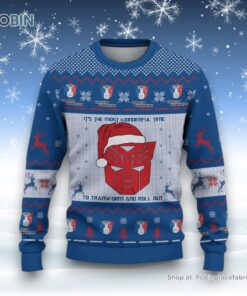 It’s The Most Wonderful Time To Transform And Roll Out Transformers Custom Ugly Christmas Sweater and Sweatshirt It’s The Most Wonderful Time To Transform And Roll Out Transformers Custom Ugly Christmas Sweater and Sweatshirt