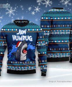 Jaw Humbug Ugly Christmas Sweater
