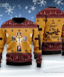 Jesus Christmas Ugly Christmas Sweater For Men & Women, Christian Sweater, God Gift
