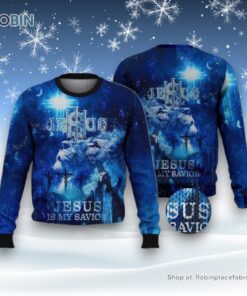Jesus Is My Savior Ugly Christmas Sweater For Men & Women, Christian Sweater, God Gift
