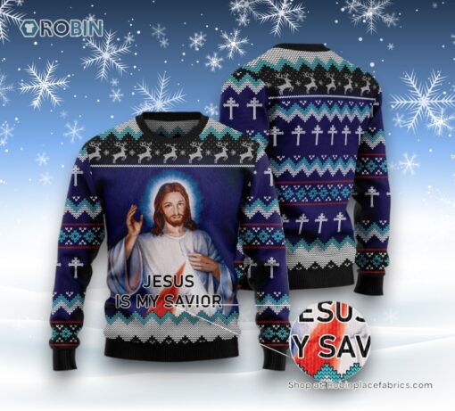 Jesus Is My Savior Ugly Christmas Sweatshirt, Sweater