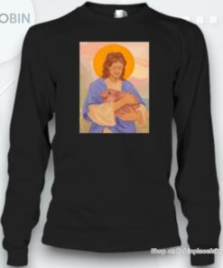 Jesus Loves Moo Deng Baby Hippo Art Unisex Shirt