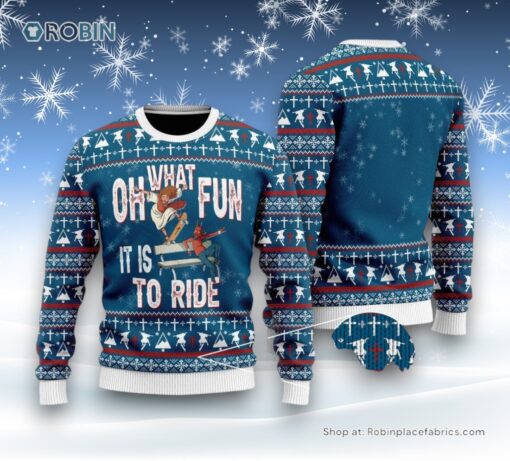 Jesus Ride Skateboarding With Satan Ugly Christmas Sweatshirt, Sweater For Men & Women, Christian Sweater, God Gift