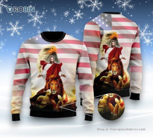 Jesus Ugly Christmas Sweater For Men & Women, Christian Sweater, God Gift