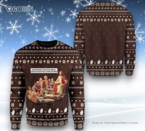 Jesus Ugly Christmas Sweatshirt, Sweater For Men & Women Adult, Christian Sweater, God Gift