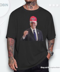 Joe Biden Dons Trump 2024 Cap Wear A Trump Hat Shirt