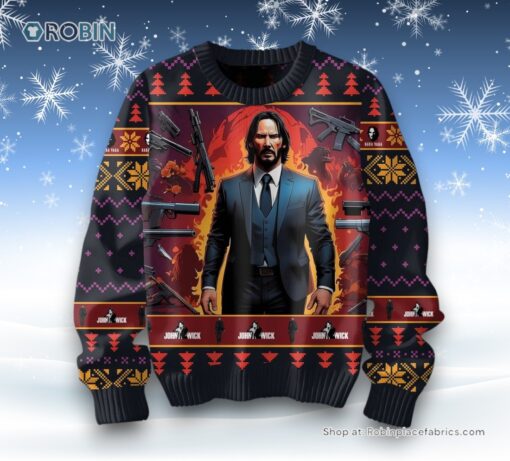 John Wick Baba Yaga Ugly Sweater and Sweatshirt