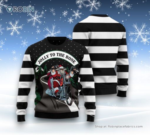 Jolly To The Bone Ugly Christmas Sweater