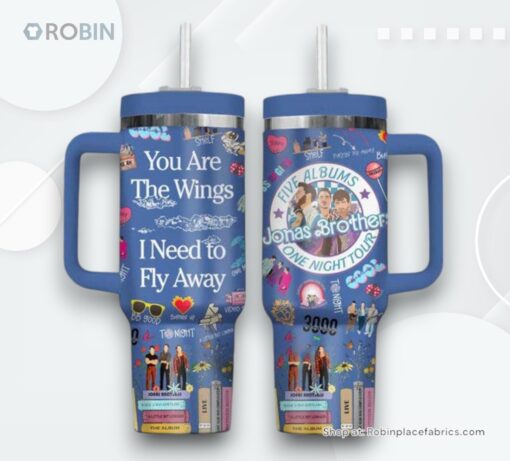 Jonas Brothers Five Albums One Night Tour Stanley Tumbler 40oz