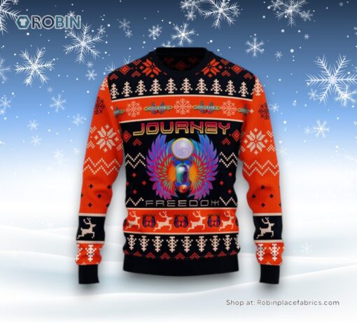 Journey   Freedom Ugly Christmas Sweater and Sweatshirt
