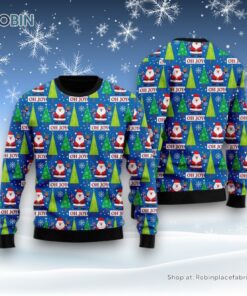Joyful Holiday Santa Claus Ugly Christmas Sweater For Men And Women, Christmas Gift