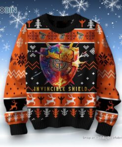 Judas Priest Invincible Shield Ugly Sweater and Sweatshirt