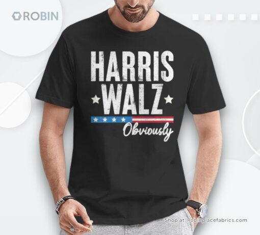 Kamala Harris Tim Walz Obviously Harris Waltz 2024 Obviously Shirt