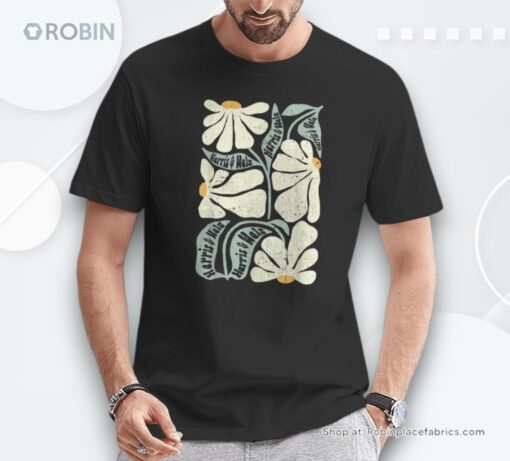 Kamala Harris Waltz Hand Drawn Flower Brighter Tomorrow 2024 Shirt