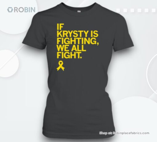 Kate Martin Caitlin Clark Megan If Krysty Is Fighting We All Fight Unisex Shirt