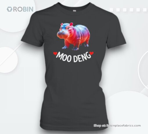 Khao Kheow Open Zoo Moo Deng Hippo Baby Cute Unisex Shirt