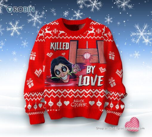 Killed By Love Alice Cooper Valentine Sweater and Sweatshirt