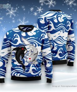 Koi Yin Yang Ugly Christmas Sweater