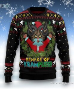 Krampuss Cat Ugly Christmas Sweater, Christmas Gift For Cat Love