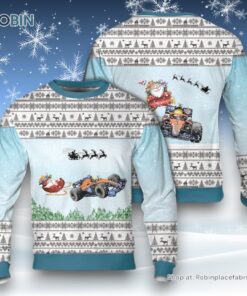 Lando Norris McLaren Santa Formula Motor Racing Ugly Christmas Sweater For Men And Women, Christmas Gift