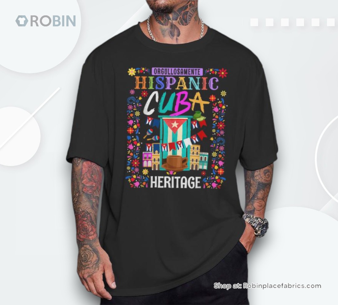 Latin Heritage Cuban Flag Outfit Idea For & Cuba Flag Shirt Latin Heritage Cuban Flag Outfit Idea For & Cuba Flag Shirt
